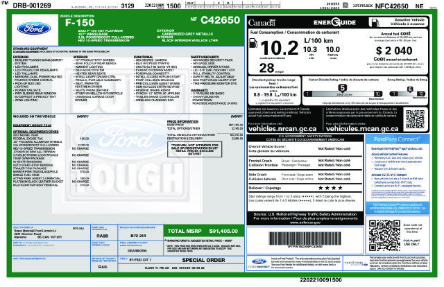 Certified 2022 Ford F150 Platinum AWD/4WD image 38