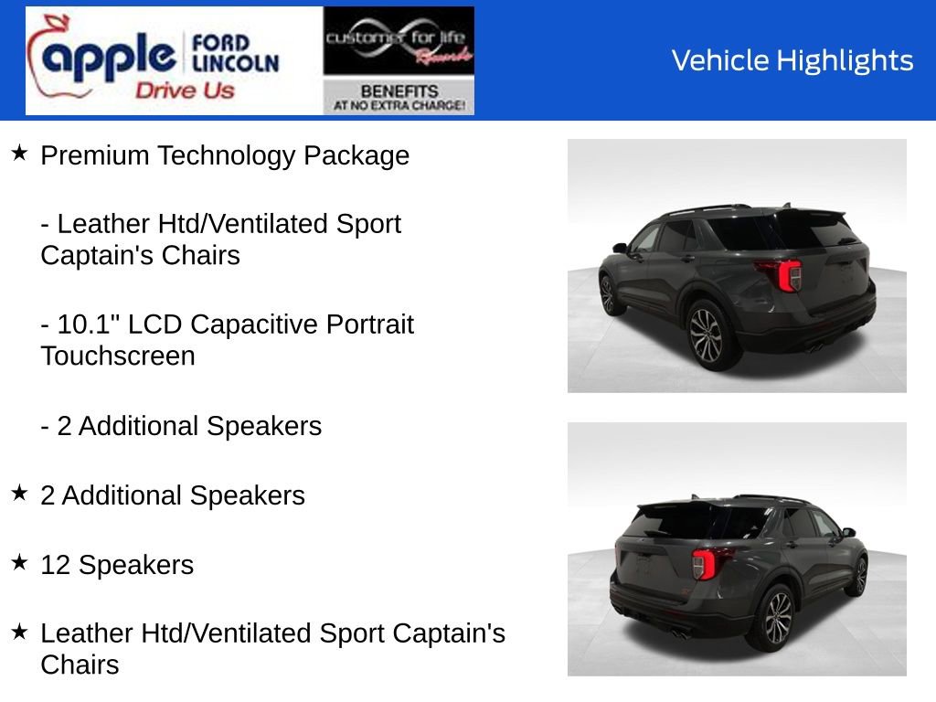 Certified 2020 Ford Explorer ST w/ Premium Technology Package image 11