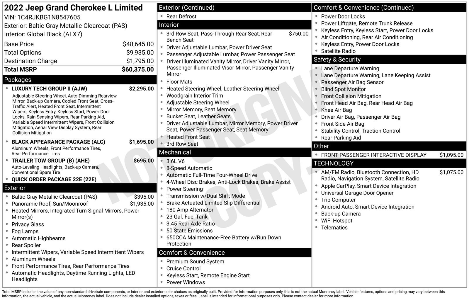 Used 2022 Jeep Grand Cherokee L Limited w/ Luxury Tech Group II image 17