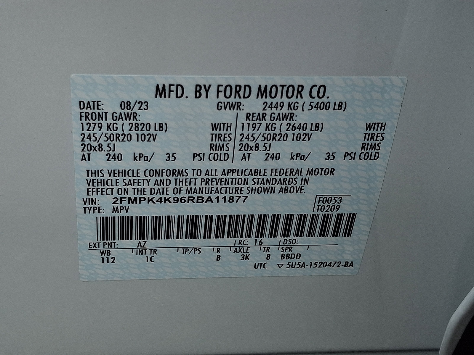 Certified 2024 Ford Edge Titanium w/ Titanium Elite Package AWD/4WD image 27