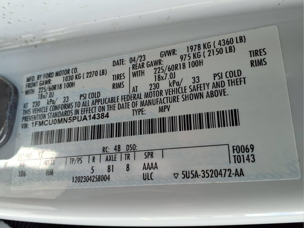 Certified 2023 Ford Escape ST-Line w/ Tech Pack #1 FWD image 24