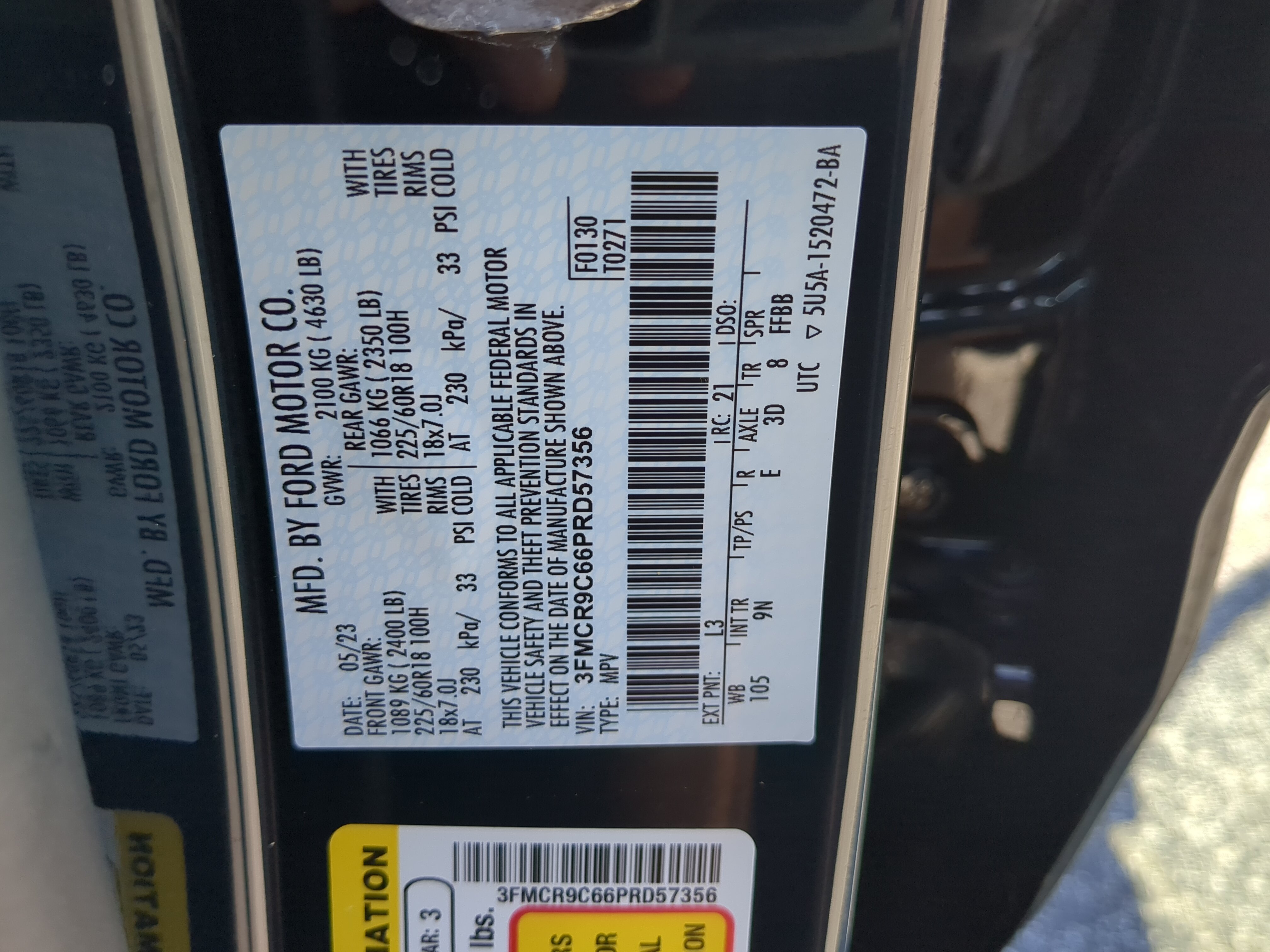 Certified 2023 Ford Bronco Sport Outer Banks AWD/4WD image 28