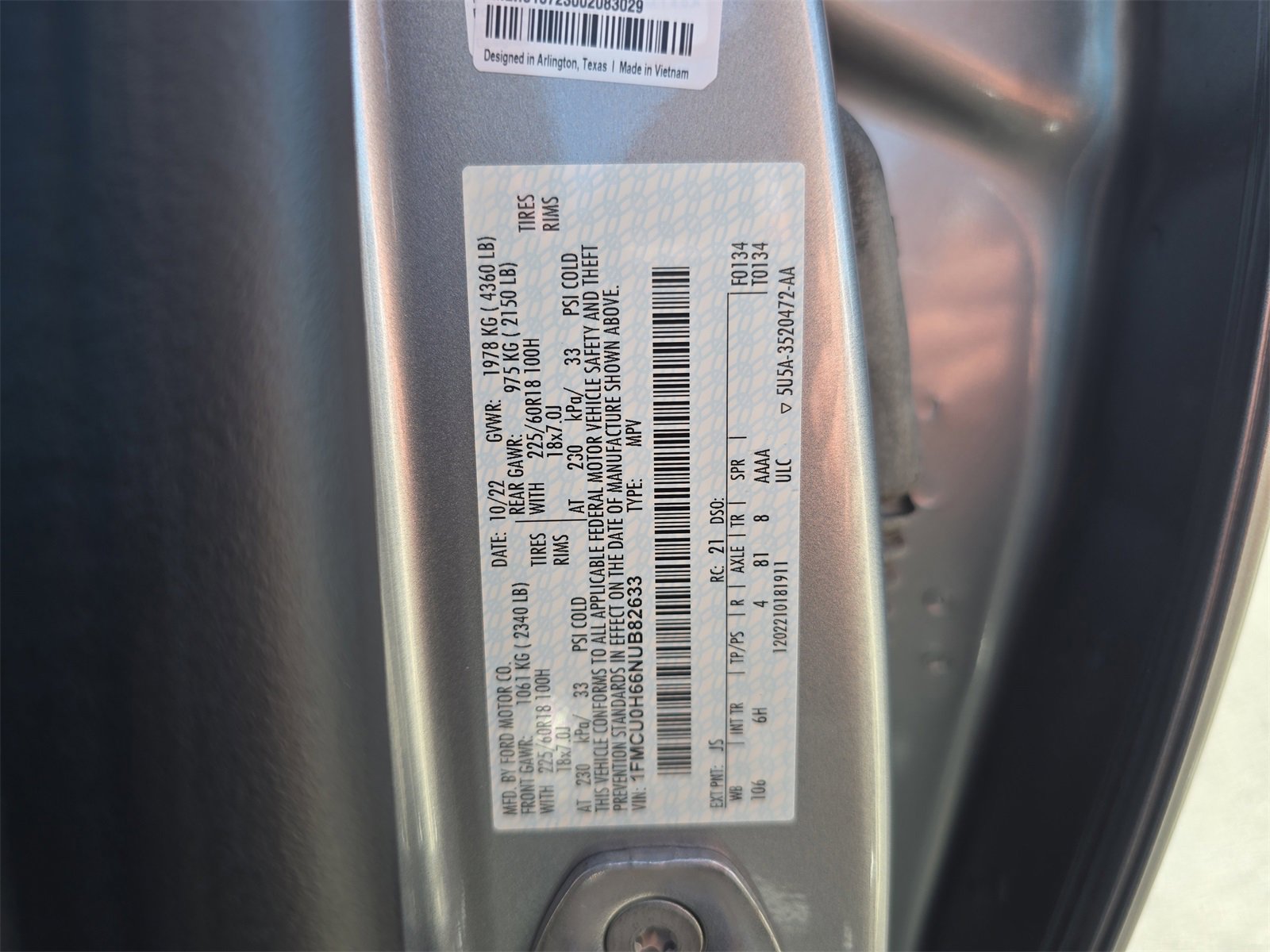 Certified 2022 Ford Escape SEL image 29