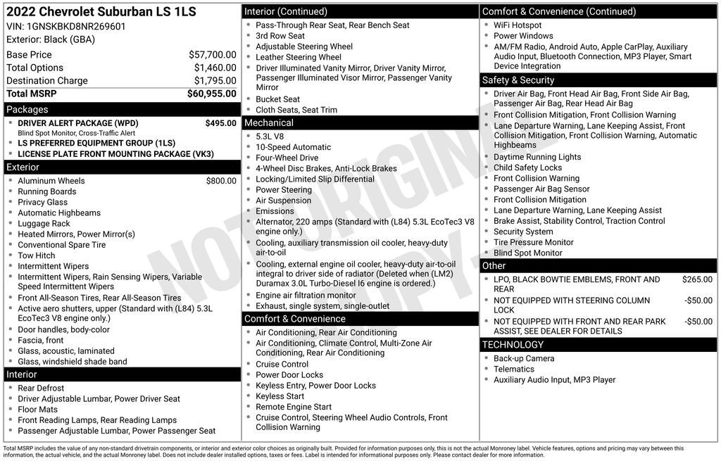 Used 2022 Chevrolet Suburban LS w/ Driver Alert Package image 25