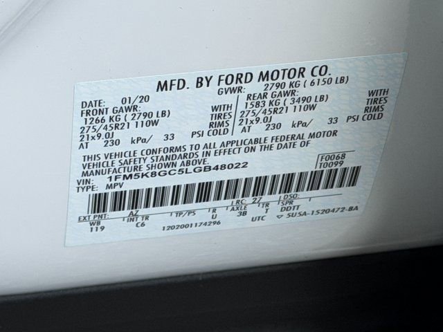 Certified 2020 Ford Explorer ST w/ ST Street Pack AWD/4WD image 31