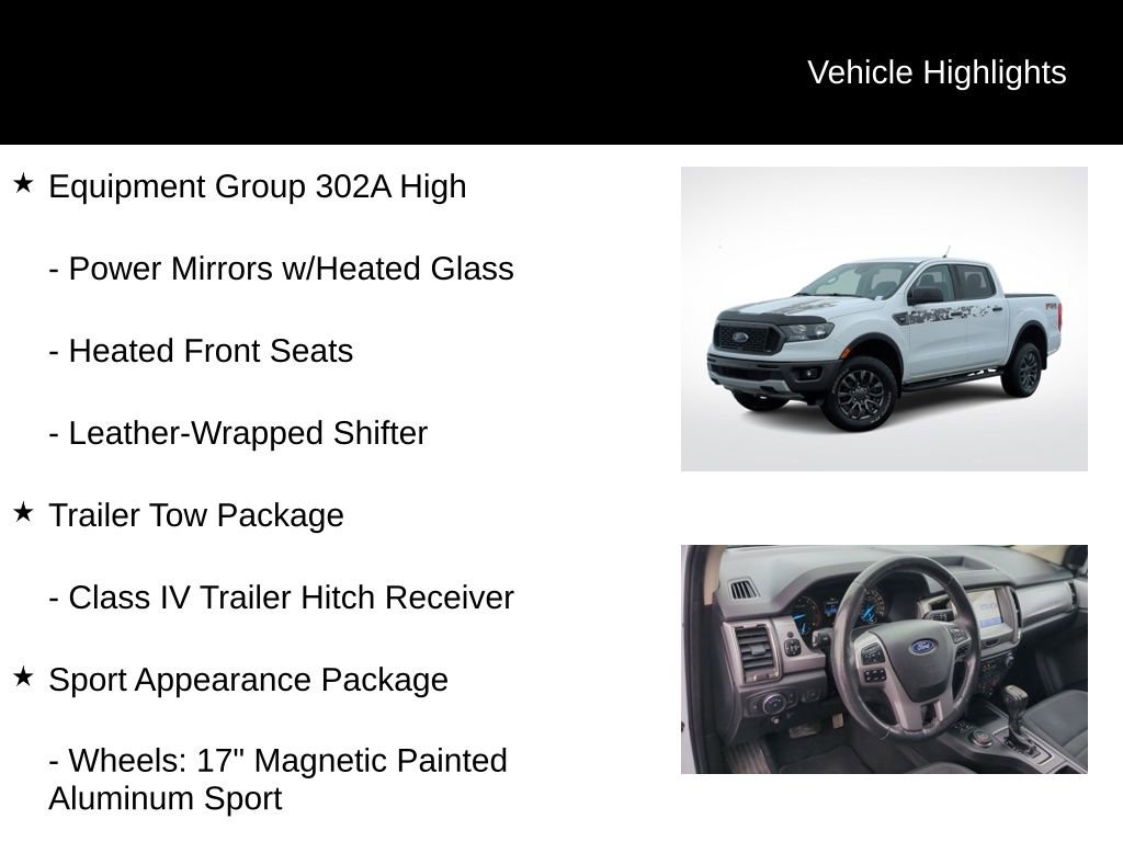 Certified 2022 Ford Ranger XLT w/ Equipment Group 302A High image 11