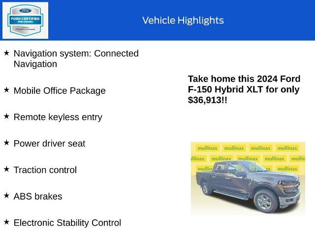 Certified 2024 Ford F150 XLT w/ Mobile Office Package AWD/4WD image 18