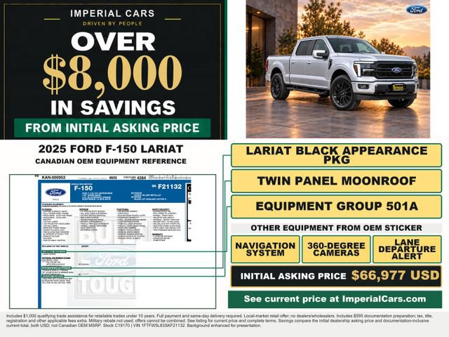 Certified 2025 Ford F150 Lariat AWD/4WD image 3