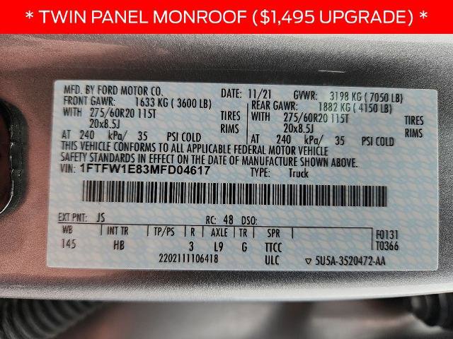 Certified 2021 Ford F150 Lariat w/ Equipment Group 502A High image 29