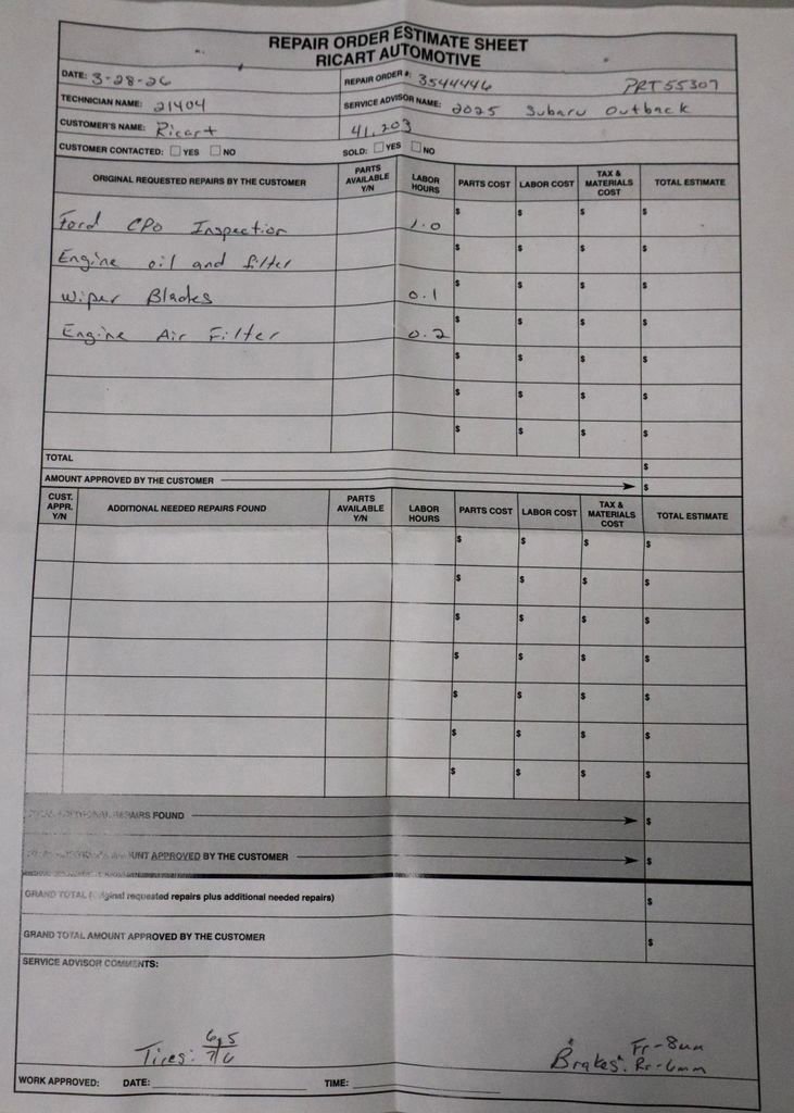 Used 2025 Subaru Outback Onyx Edition image 12