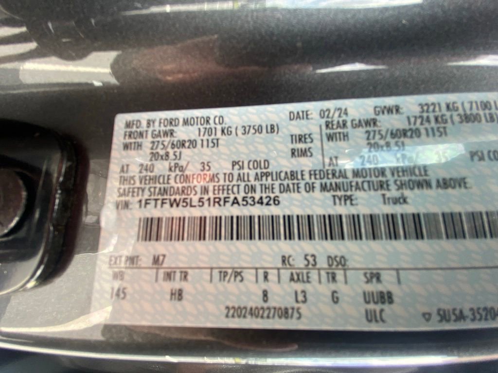 Certified 2024 Ford F150 Lariat w/ Equipment Group 502A High AWD/4WD image 31