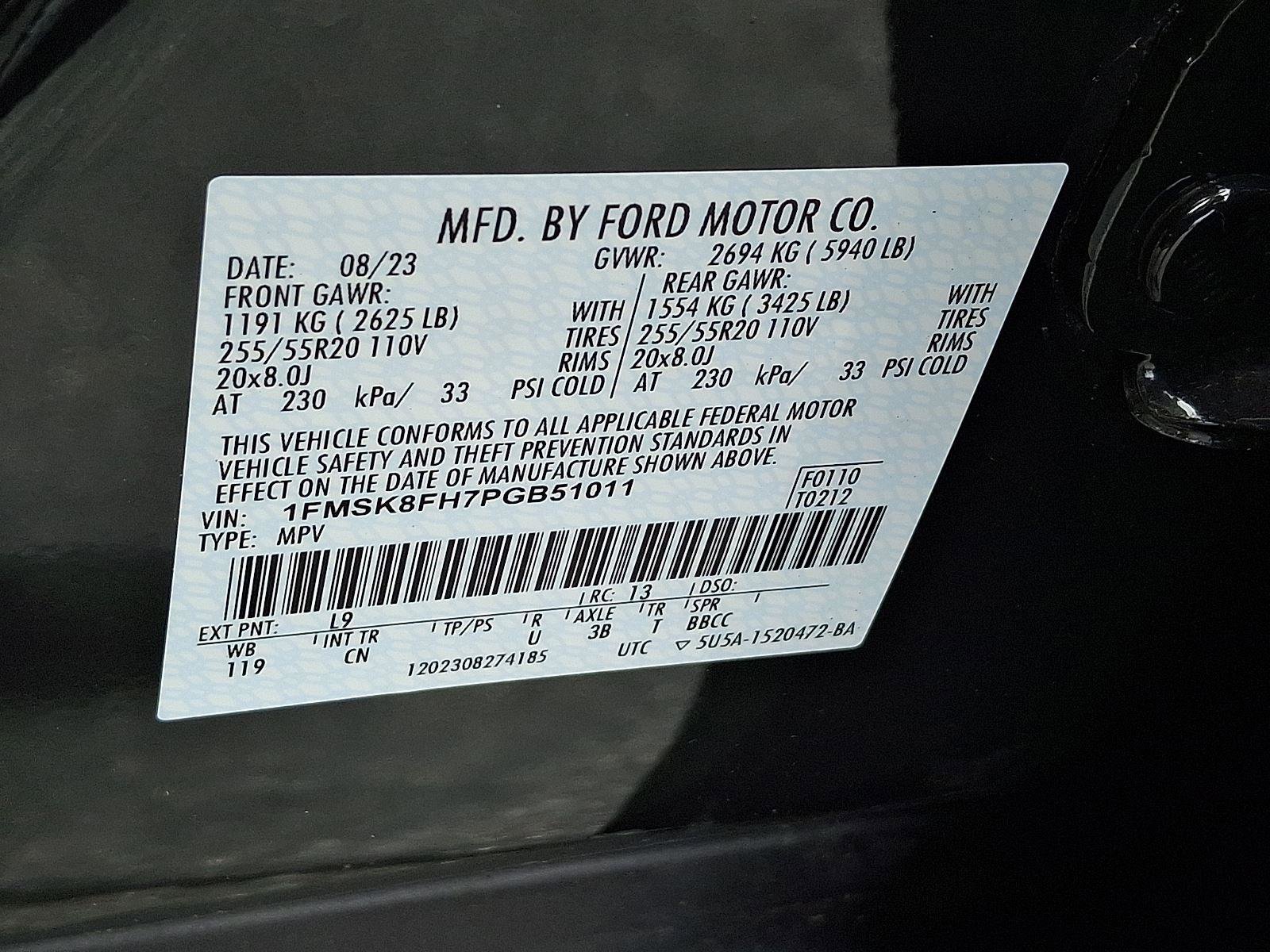 Certified 2023 Ford Explorer Limited w/ Limited Technology Package AWD/4WD image 30
