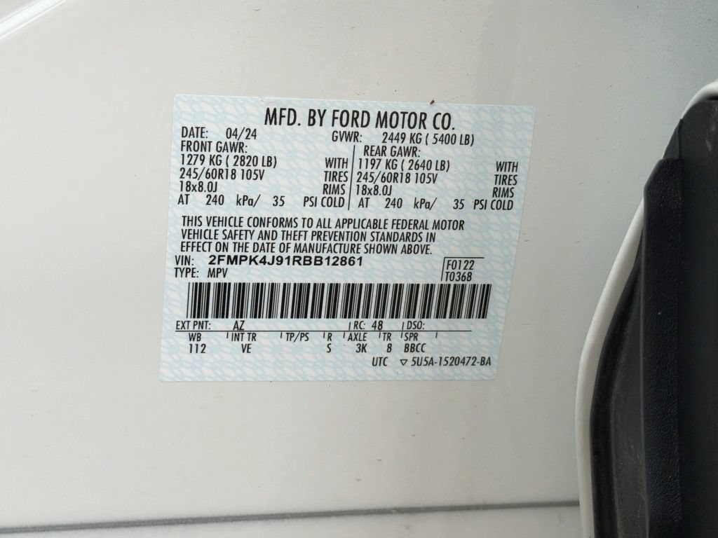 Certified 2024 Ford Edge SEL w/ Convenience Package AWD/4WD image 32