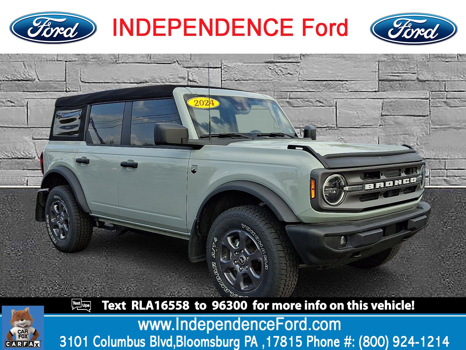 Certified 2024 Ford Bronco Big Bend