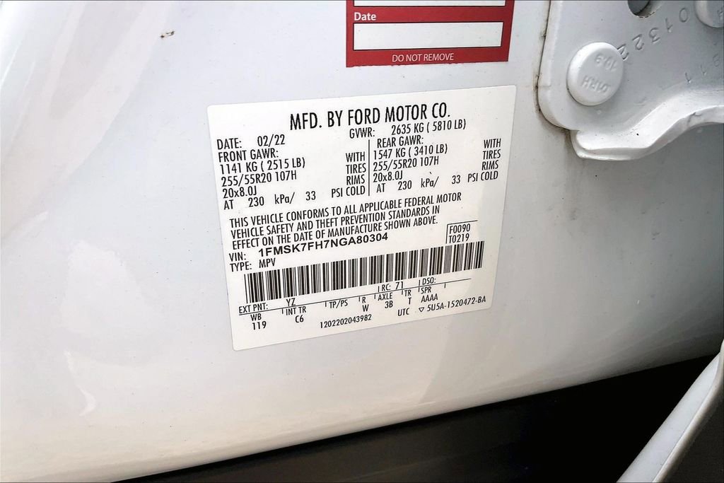 Certified 2022 Ford Explorer Limited RWD image 16