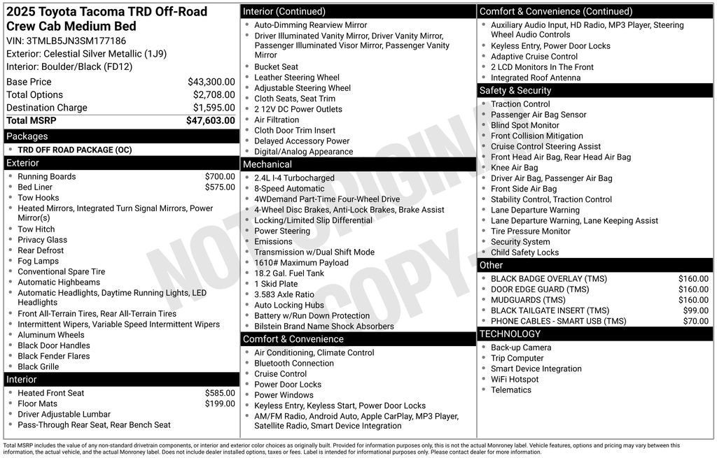 Used 2025 Toyota Tacoma TRD Off-Road image 33