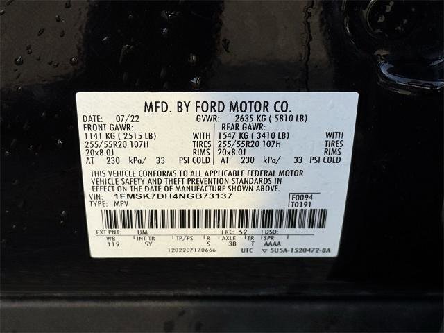 Certified 2022 Ford Explorer XLT w/ Equipment Group 202A image 12