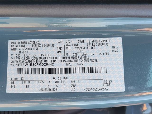 Certified 2023 Ford F150 XLT w/ Equipment Group 302A High AWD/4WD image 18
