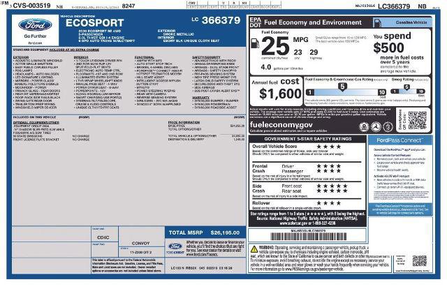 Certified 2020 Ford EcoSport SE image 29