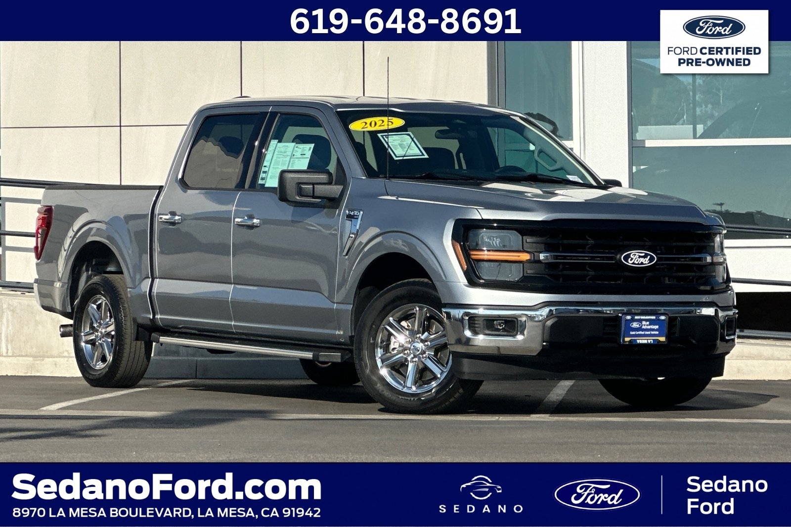 Certified 2025 Ford F150 XLT w/ Equipment Group 301A Standard