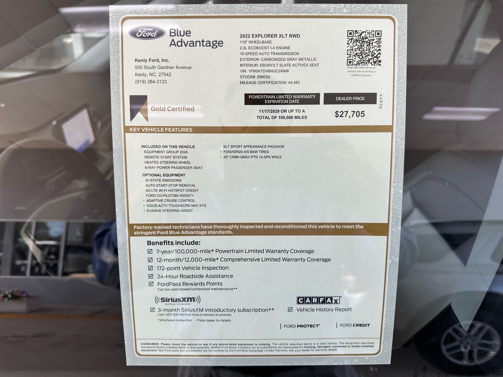 Certified 2022 Ford Explorer XLT w/ Equipment Group 202A RWD image 5