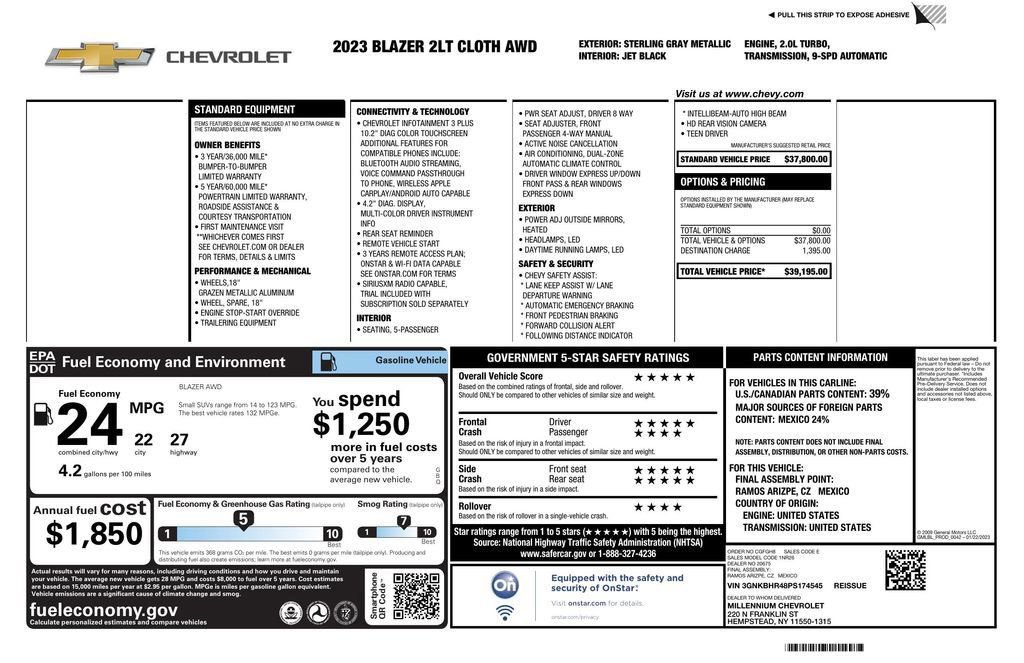 Used 2023 Chevrolet Blazer LT image 28