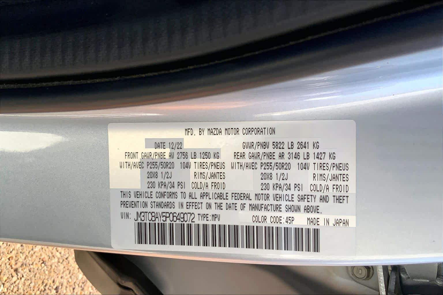 Used 2023 MAZDA CX-9 Touring Plus AWD/4WD image 37