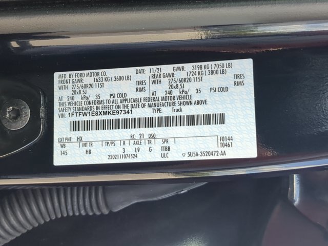 Certified 2021 Ford F150 Lariat AWD/4WD image 30