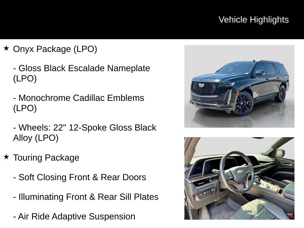 Used 2023 Cadillac Escalade Sport Platinum w/ LPO, ONYX Package AWD/4WD image 26
