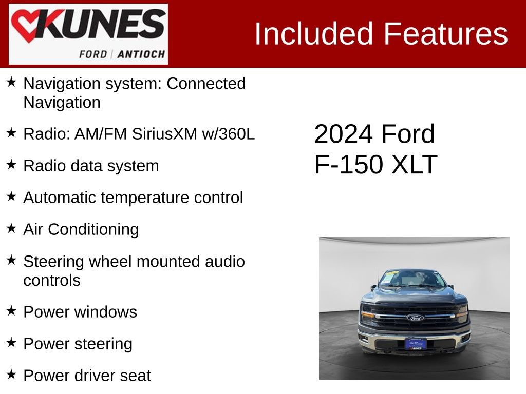 Certified 2024 Ford F150 XLT w/ Tow/Haul Package AWD/4WD image 4
