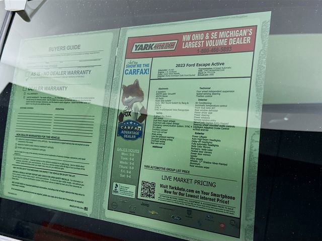 Certified 2023 Ford Escape Active w/ Tech Pack #2 image 13