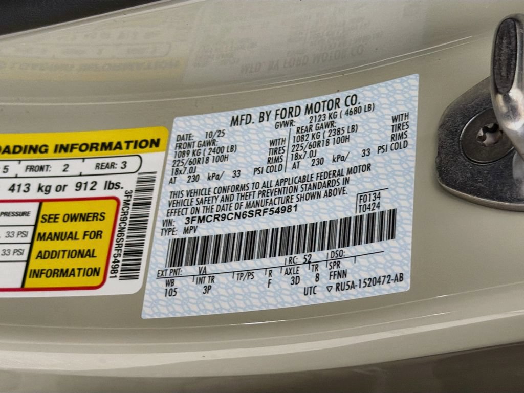 Certified 2025 Ford Bronco Sport Outer Banks w/ Outer Banks Tech Package+ AWD/4WD image 31