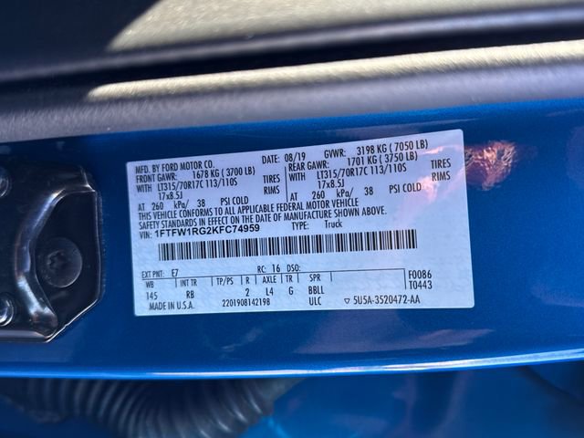 Certified 2019 Ford F150 Raptor w/ Equipment Group 801A Mid AWD/4WD image 62