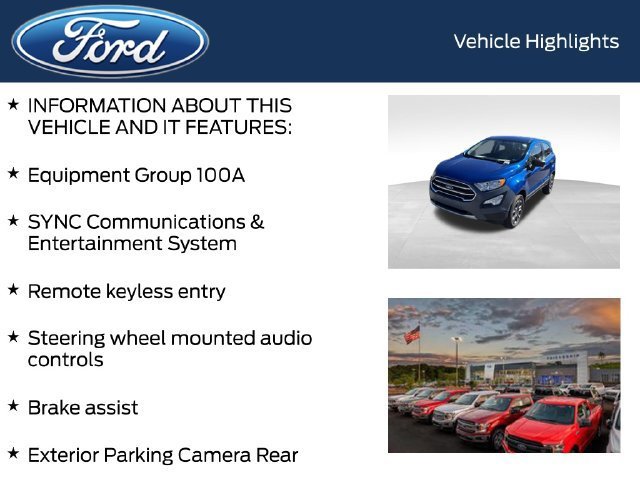 Certified 2021 Ford EcoSport S AWD/4WD image 5