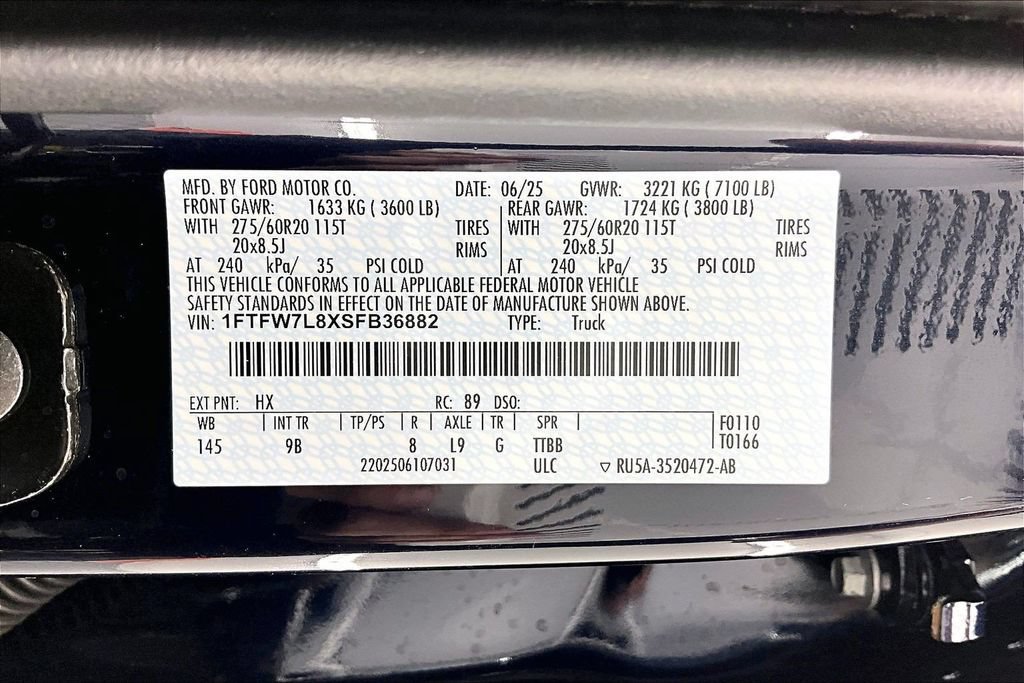 Certified 2025 Ford F150 Platinum w/ Equipment Group 702A High AWD/4WD image 36