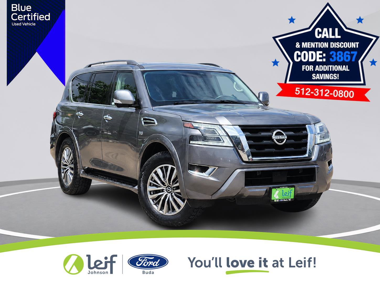 Used 2021 Nissan Armada SL w/ Captain's Chairs Package RWD image 1