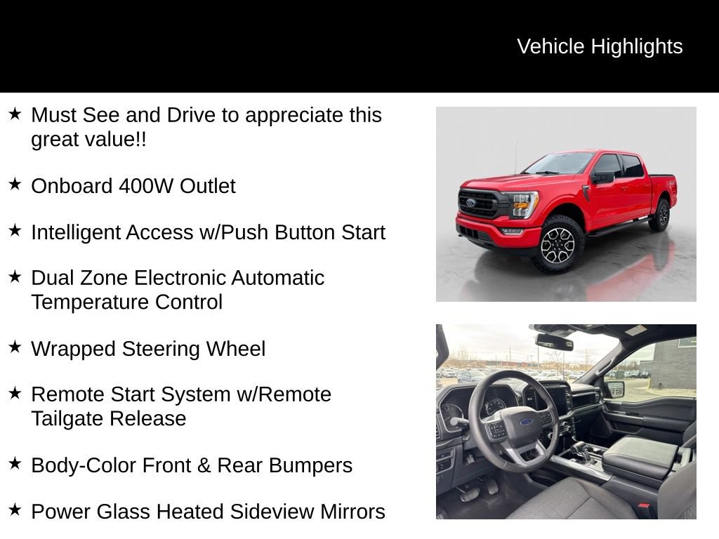 Certified 2023 Ford F150 XLT w/ Equipment Group 302A High AWD/4WD image 31