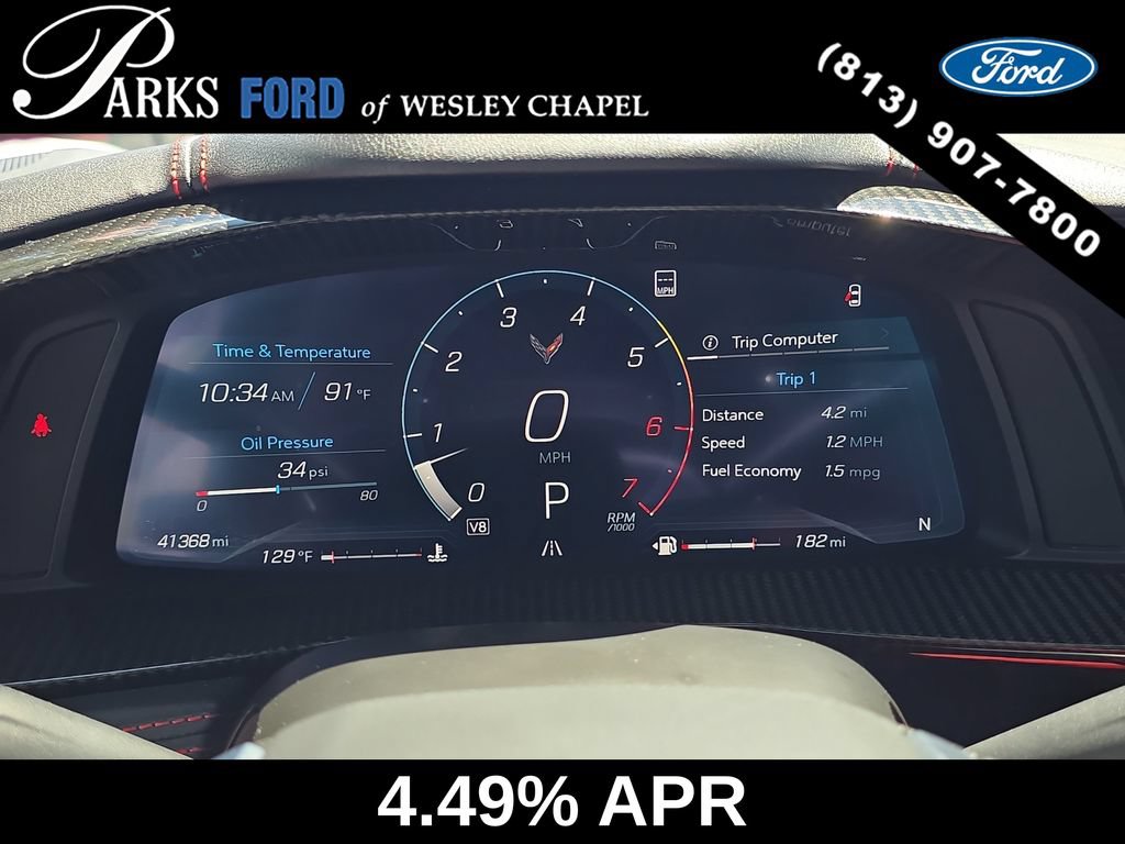 Used 2021 Chevrolet Corvette Stingray Preferred Cpe w/ Engine Appearance Package RWD image 28
