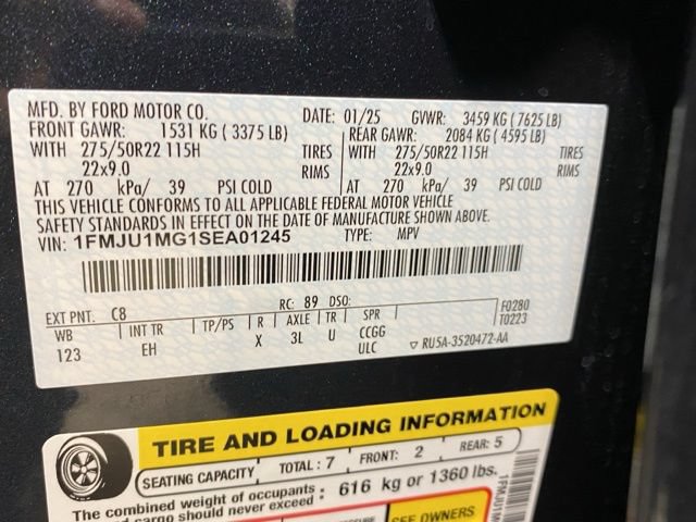 Certified 2025 Ford Expedition Platinum w/ Stealth Performance Package AWD/4WD image 32