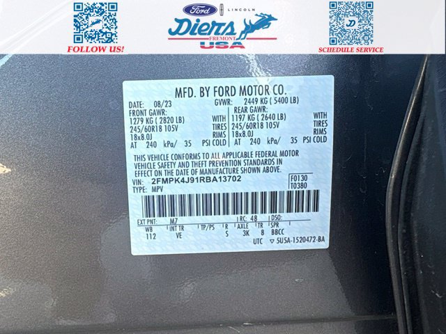 Certified 2024 Ford Edge SEL w/ Convenience Package AWD/4WD image 19
