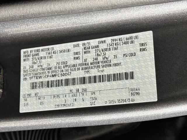 Certified 2021 Ford F150 XLT w/ Equipment Group 302A High AWD/4WD image 22