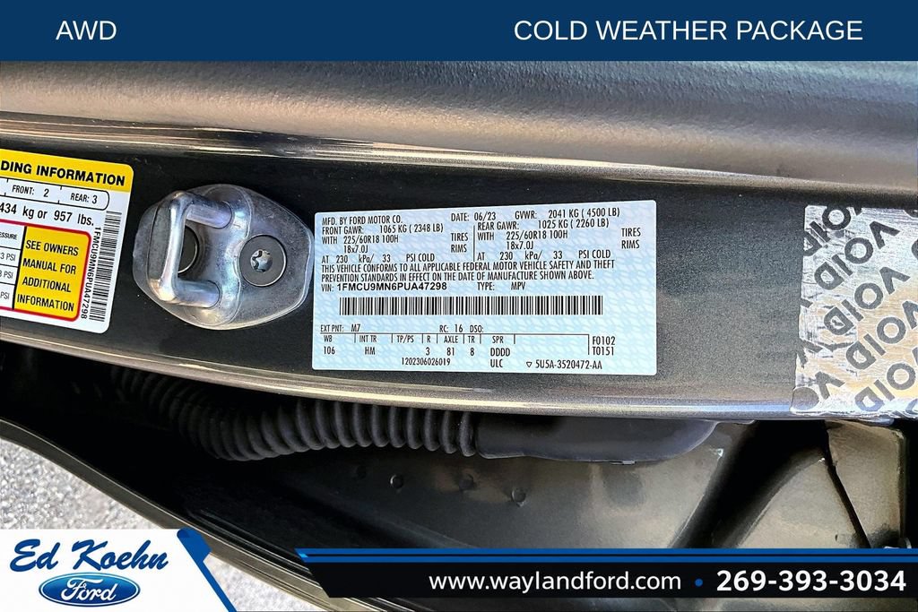 Certified 2023 Ford Escape ST-Line AWD/4WD image 33