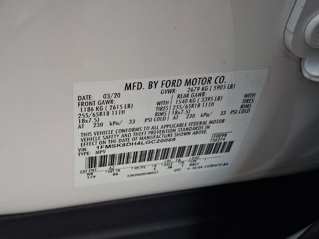Certified 2020 Ford Explorer XLT w/ Comfort Package AWD/4WD image 27