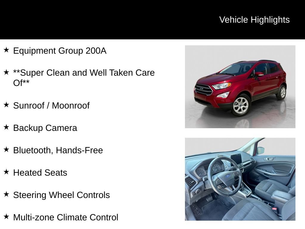 Certified 2020 Ford EcoSport SE AWD/4WD image 6