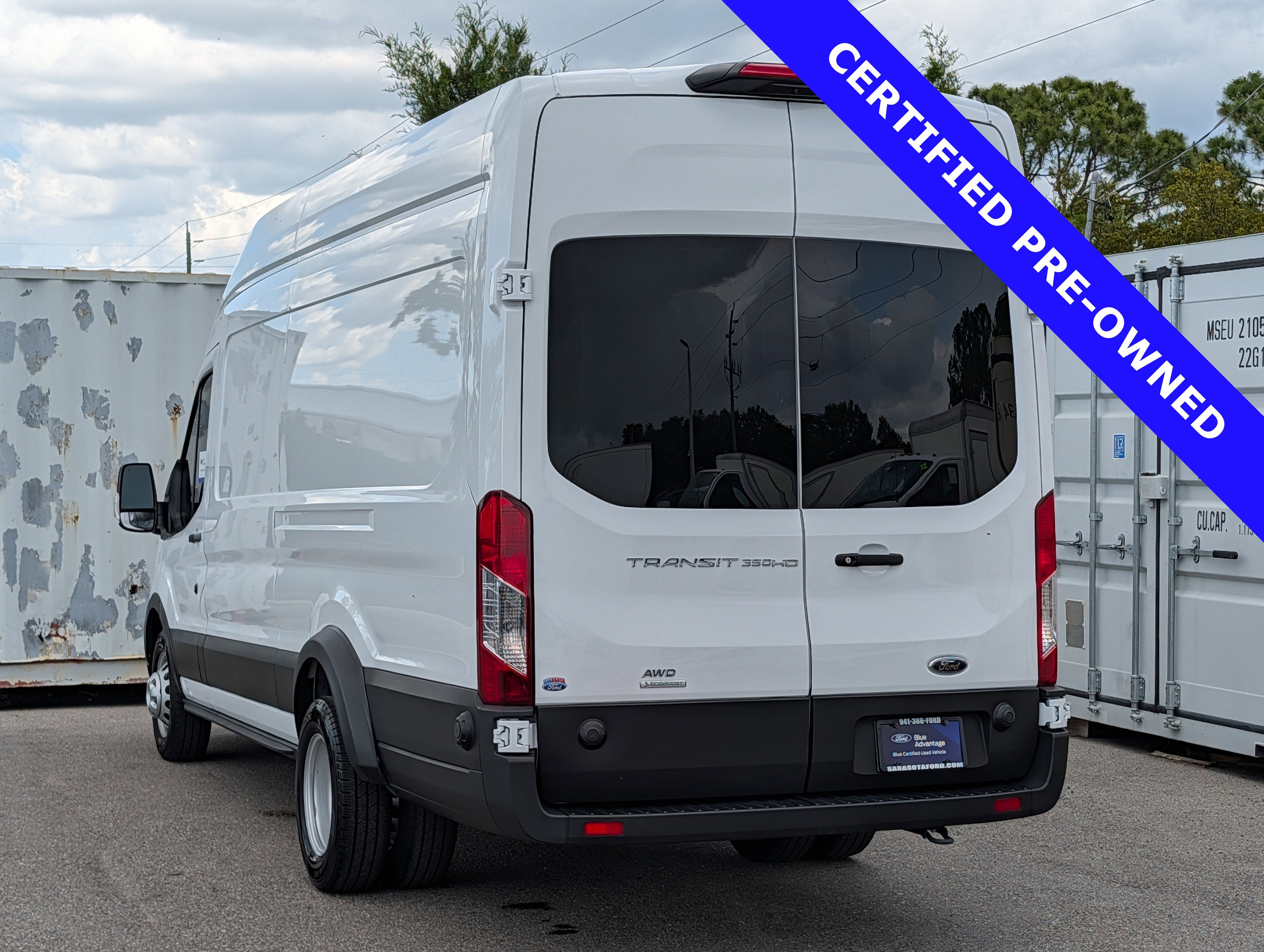 Certified 2024 Ford Transit 350 148 High Roof DRW AWD w/ Exterior Upgrade Package image 6