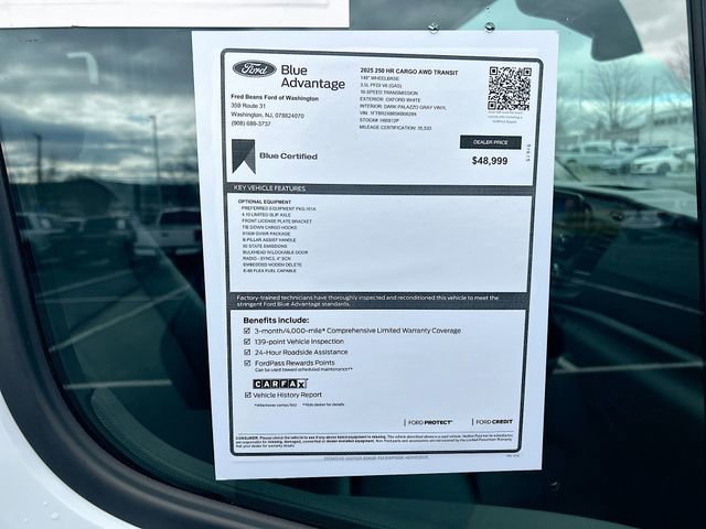 Certified 2025 Ford Transit 250 148 High Roof AWD image 35