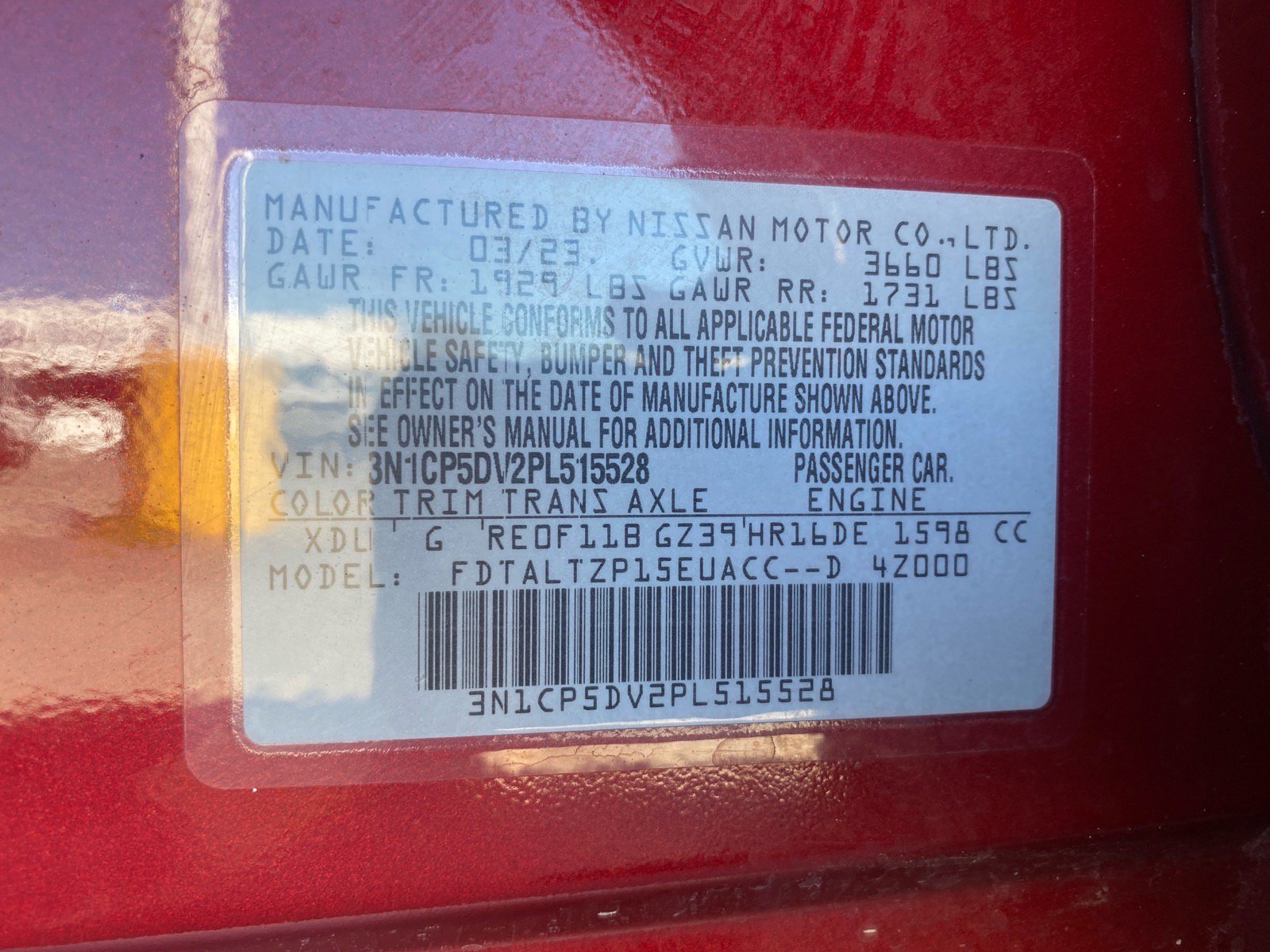 Used 2023 Nissan Kicks SR w/ SR Premium Package FWD image 28