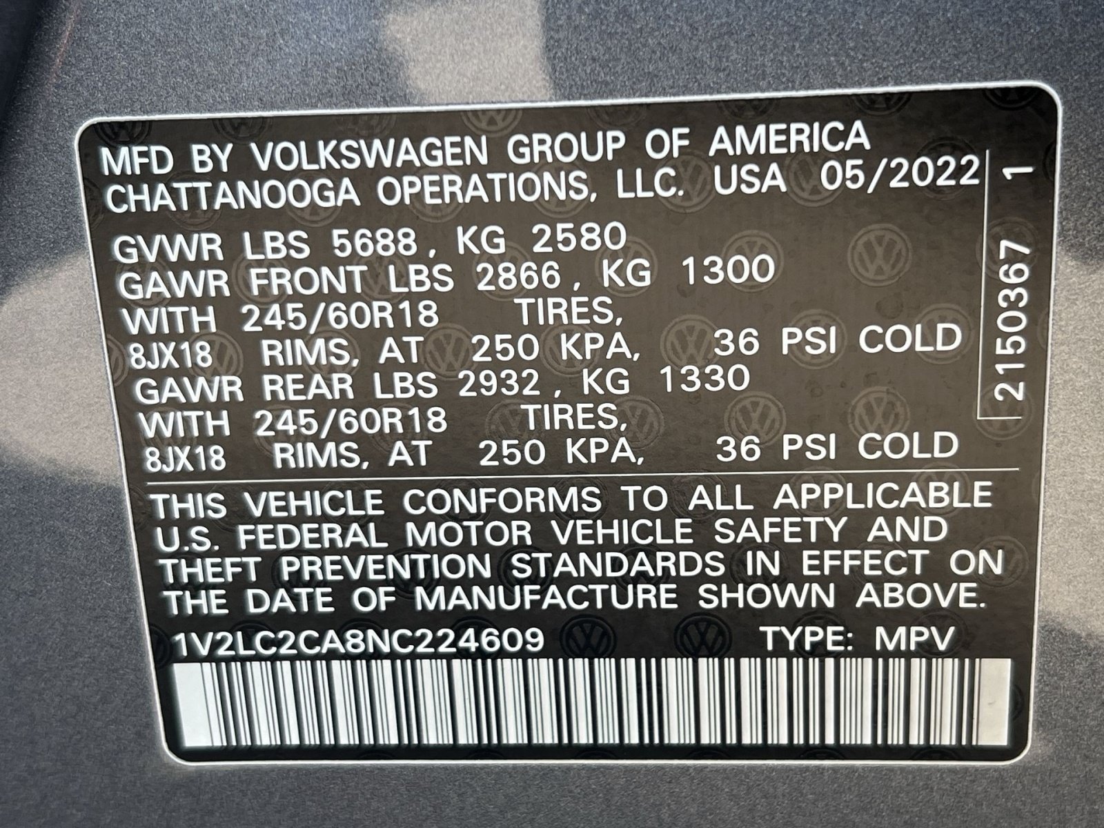Used 2022 Volkswagen Atlas Cross Sport SE AWD/4WD image 35