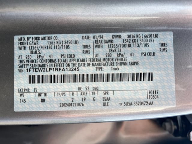 Certified 2024 Ford F150 STX w/ Equipment Group 201A FX4 AWD/4WD image 40