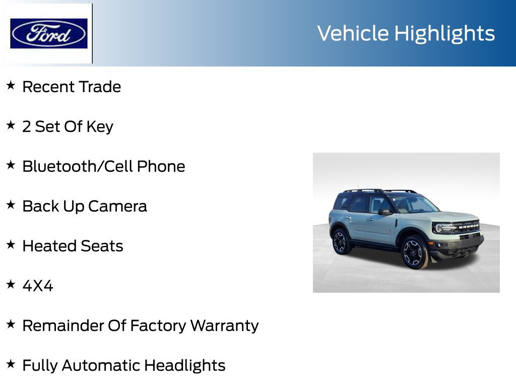 Certified 2024 Ford Bronco Sport Outer Banks w/ Tech Package AWD/4WD image 7